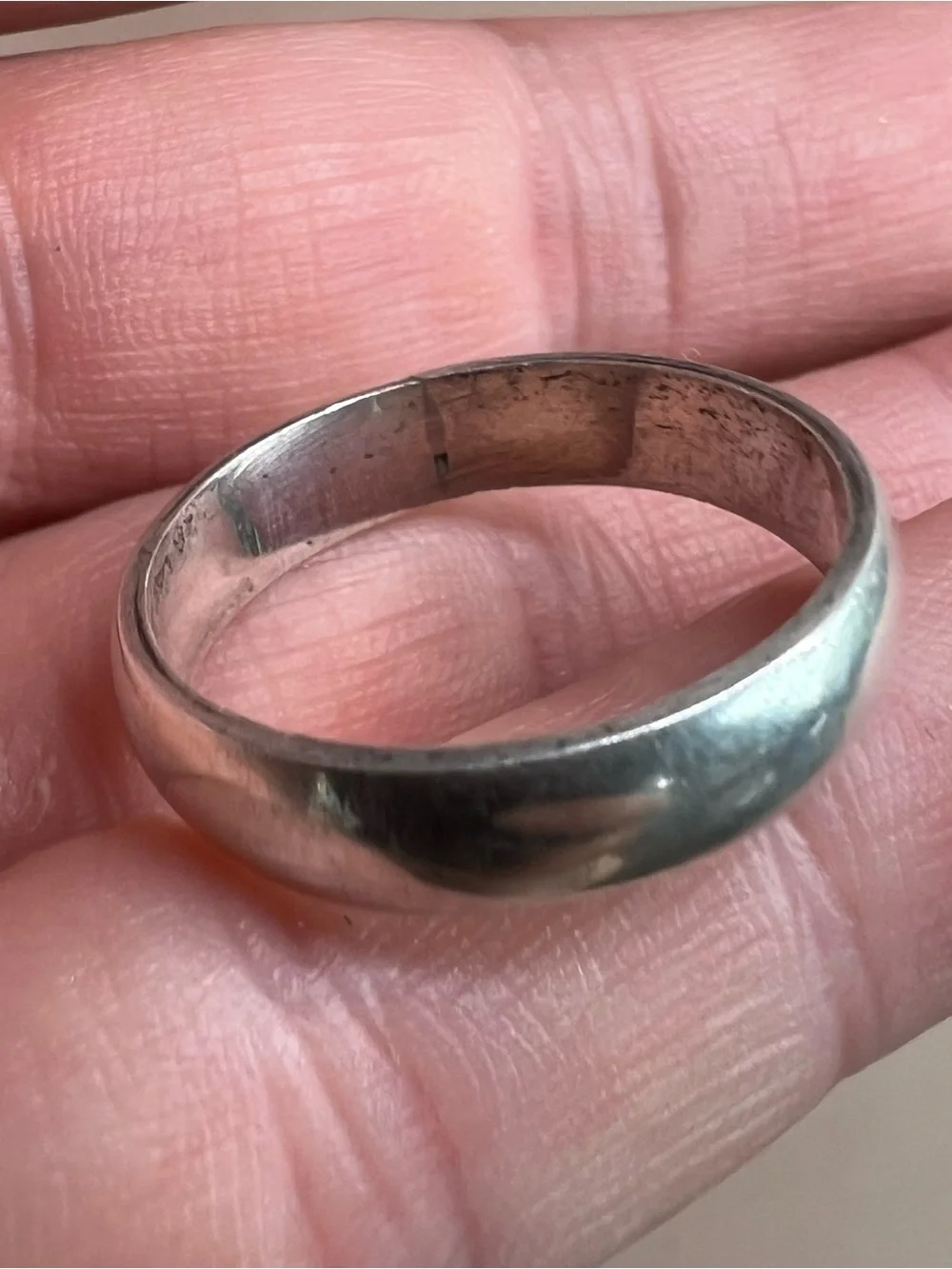 Classic Sterling Silver Men’s Dome Band Ring
